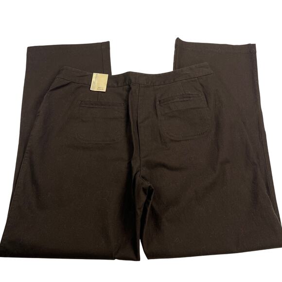 Additions by Chico's Chocolate Brown Cotton High Rise Chino Pants Size 10 (1.5) - Picture 9 of 12